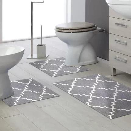 Tappeto Cotone ART DECO Grigio - LONORA