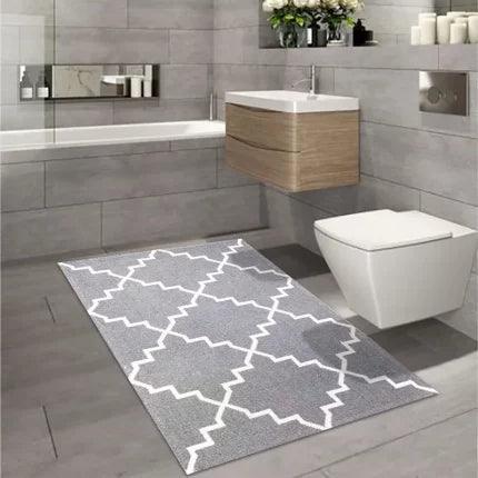 Tappeto Cotone ART DECO Grigio - LONORA