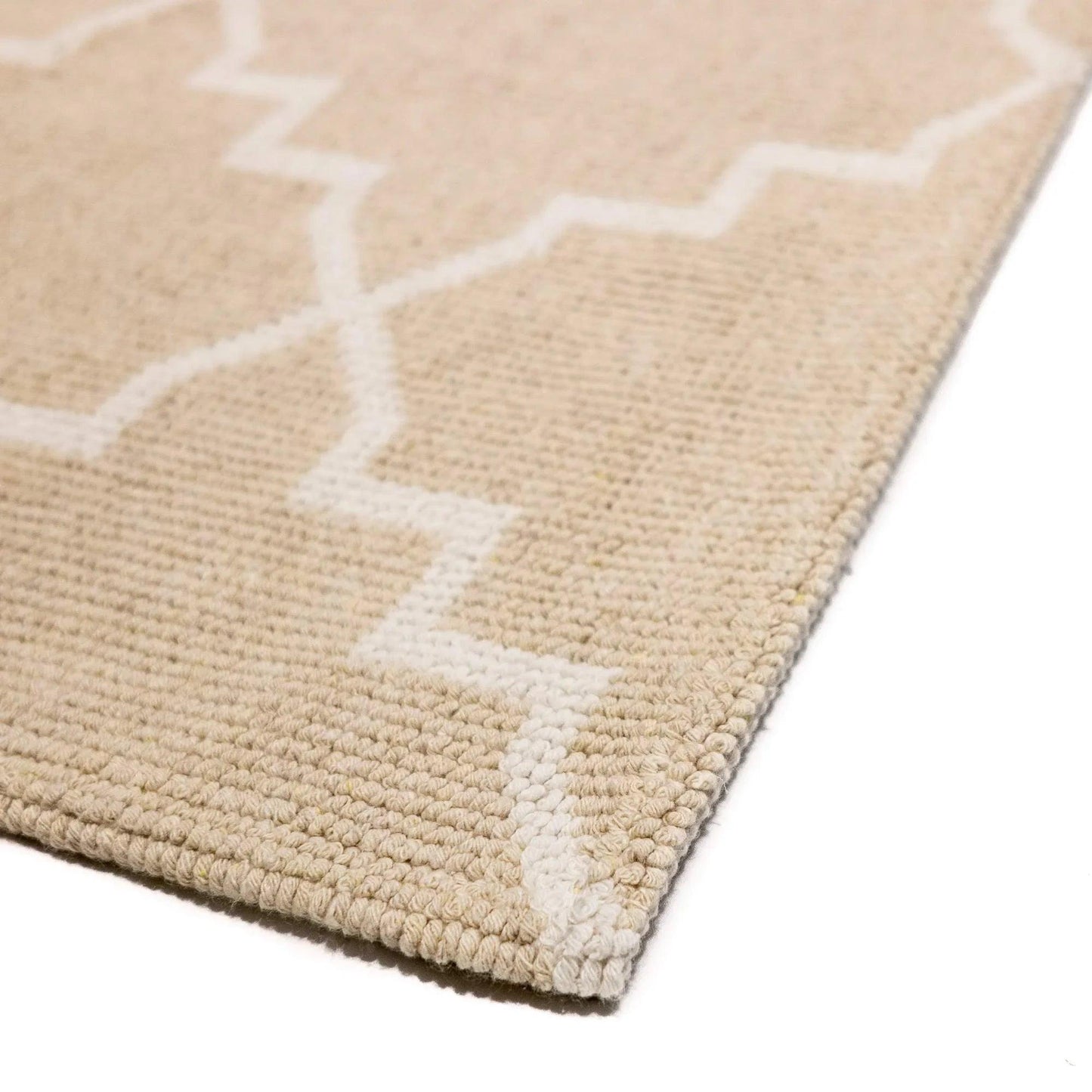 Tappeto Cotone ART DECO Beige - LONORA