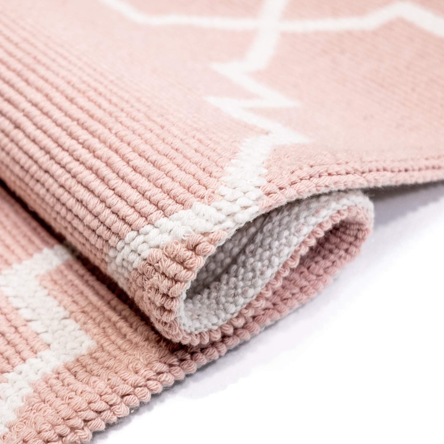 Tappeto Cotone ART DECO Rosa - LONORA