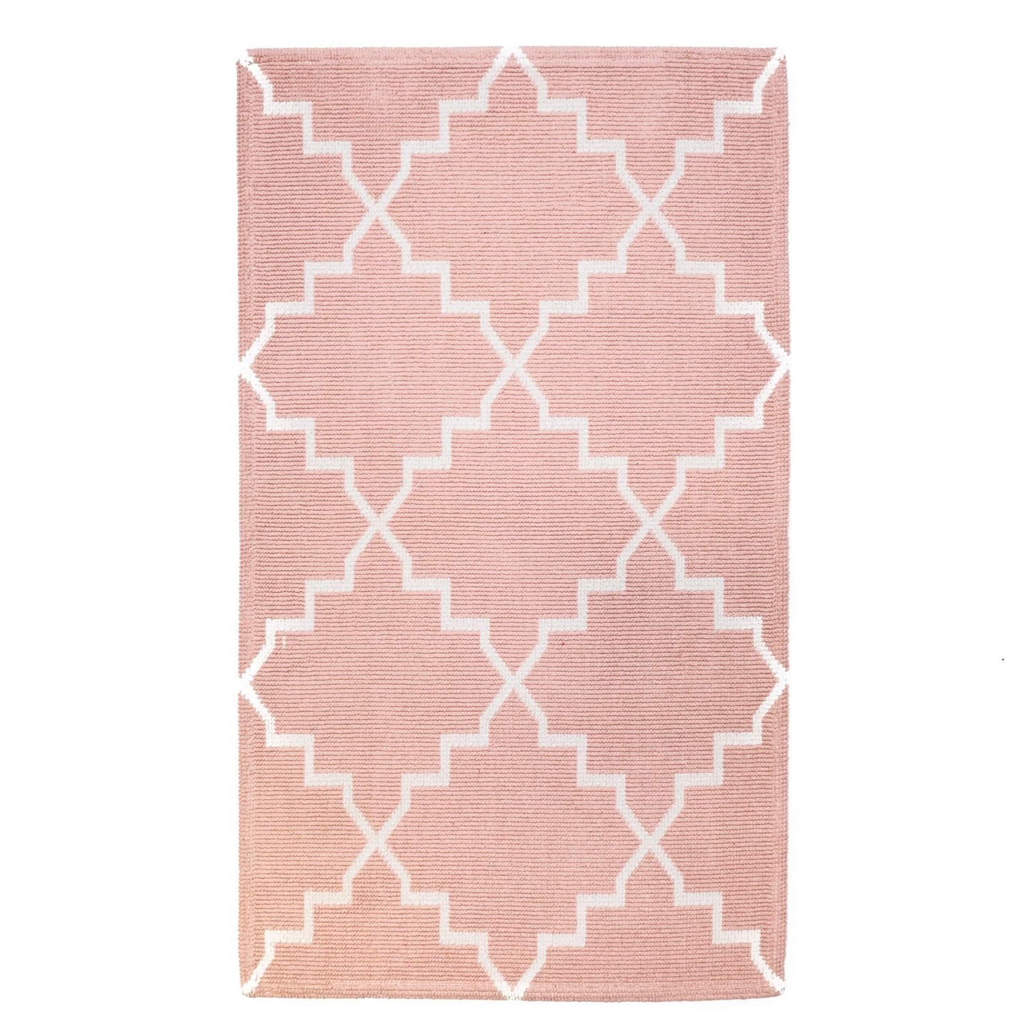 Tappeto Cotone ART DECO Rosa - LONORA