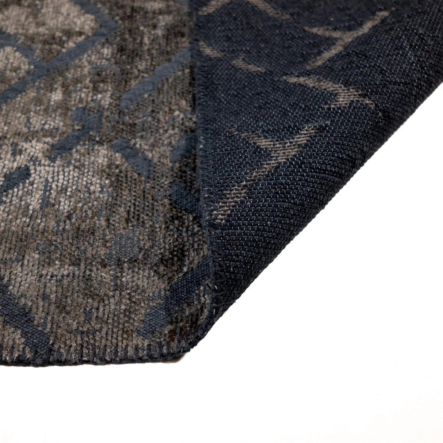 Tappeto Cotone/Ciniglia CRYSTAL Blu - LONORA