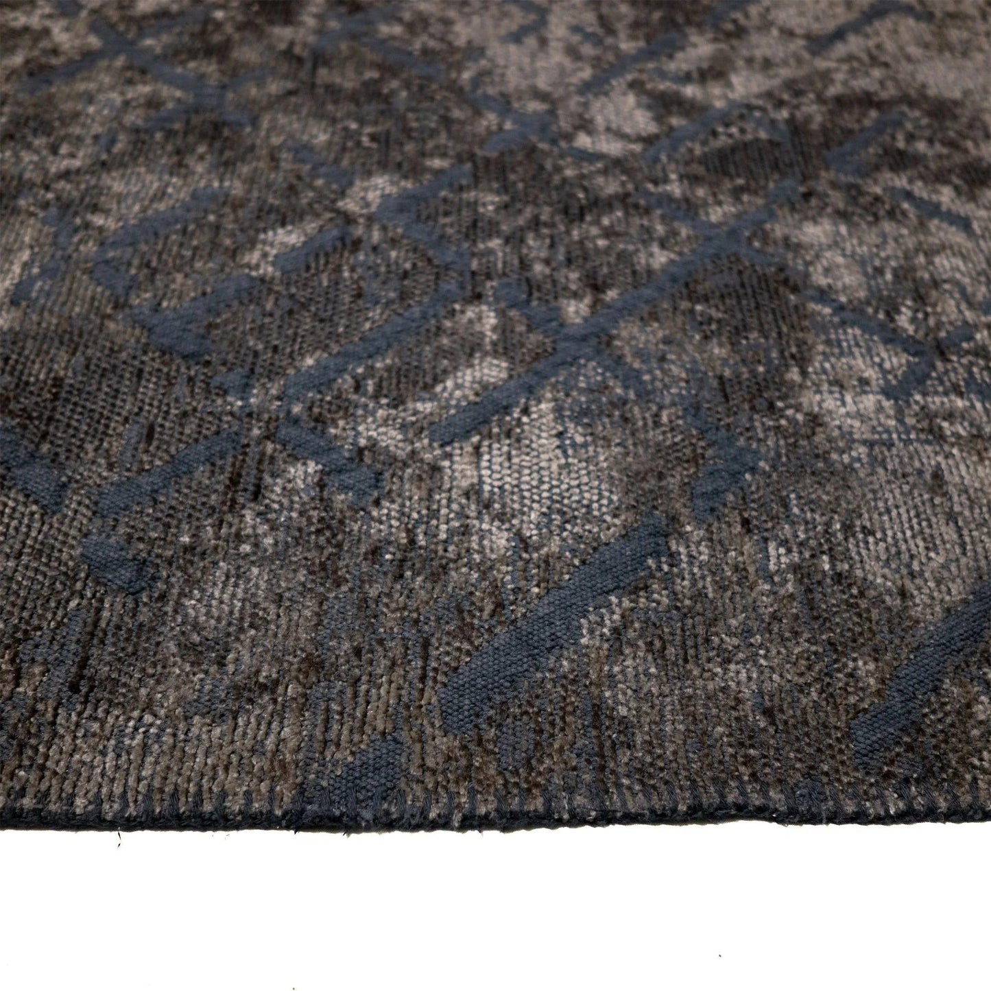 Tappeto Cotone/Ciniglia CRYSTAL Blu - LONORA