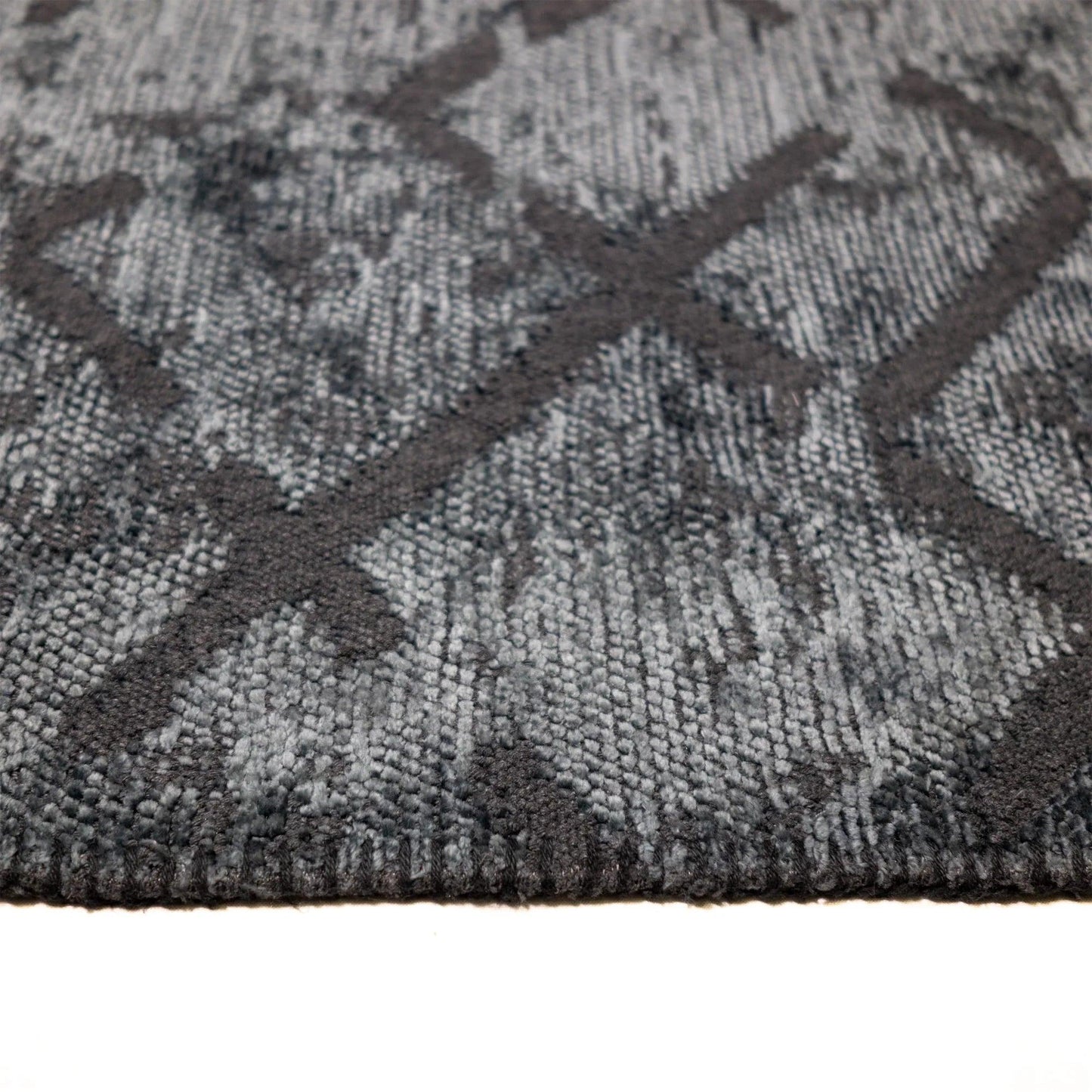 Tappeto Cotone/Ciniglia CRYSTAL Grigio - LONORA