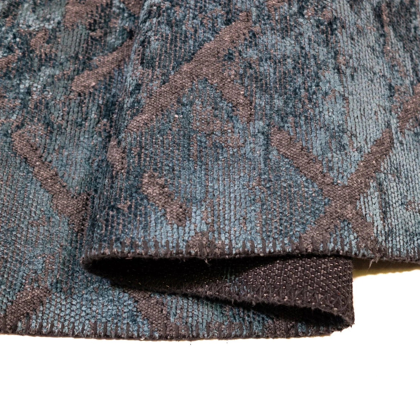 Tappeto Cotone/Ciniglia CRYSTAL Petrolio - LONORA