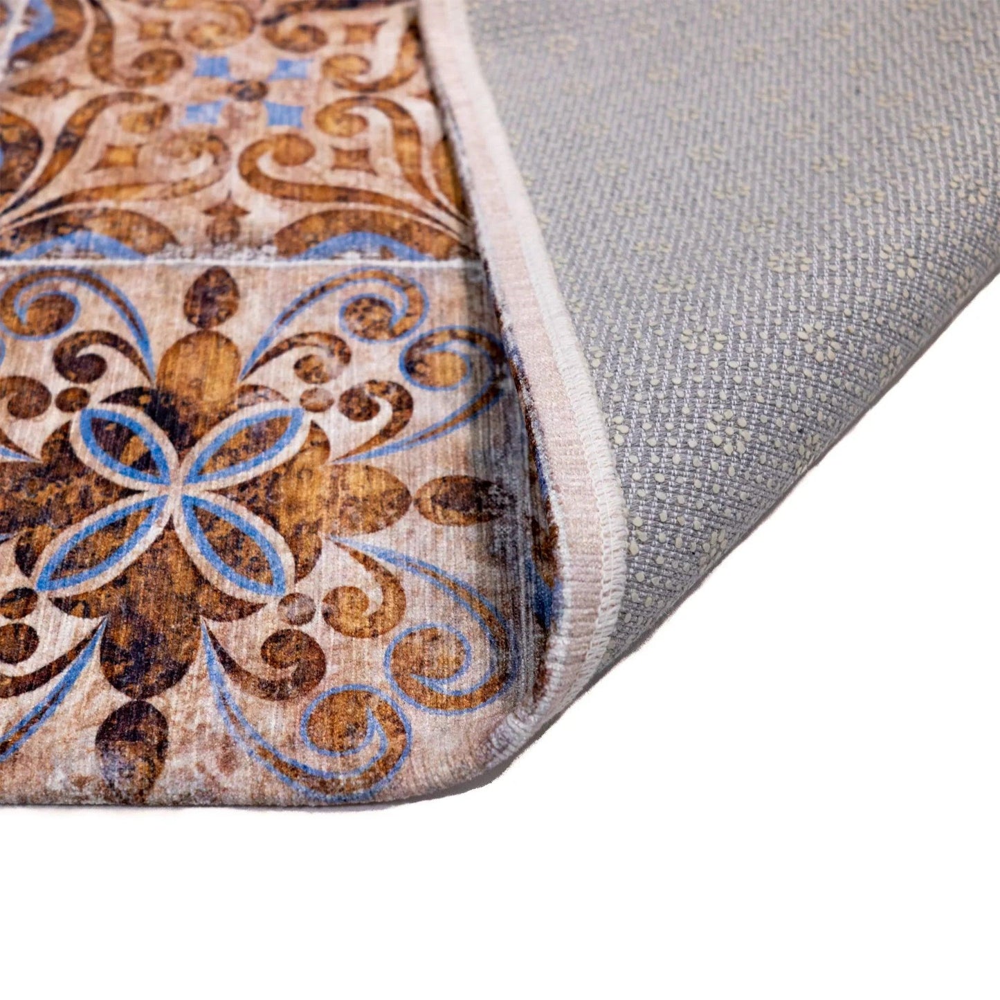 Tappeto Digital Chenille Azulejo C-1857 - LONORA