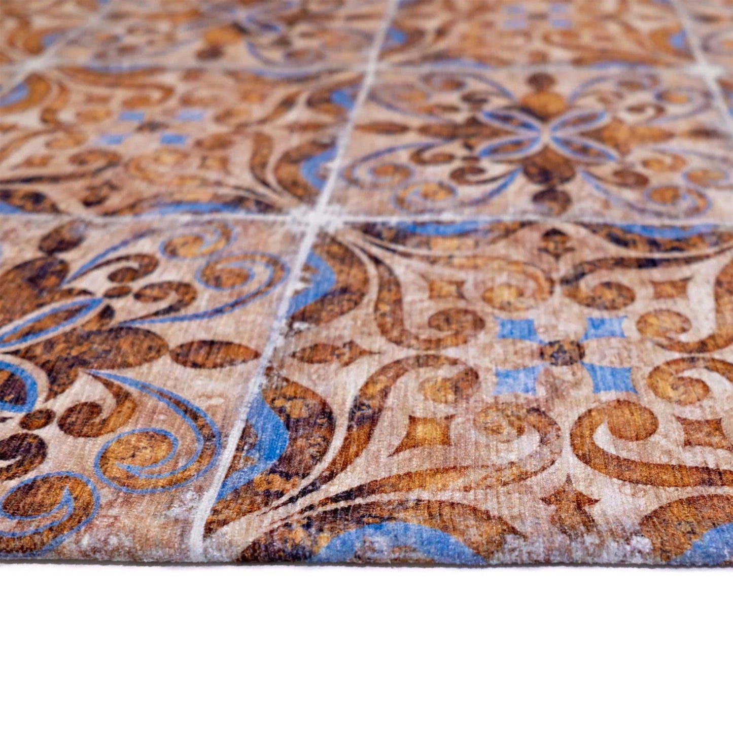 Tappeto Digital Chenille Azulejo C-1857 - LONORA