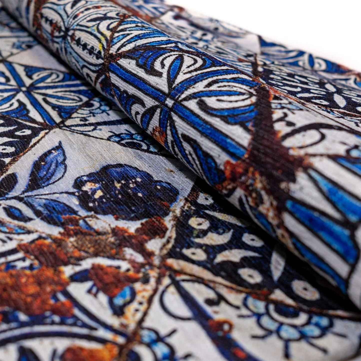Tappeto Digital Chenille Azulejo C-3725 - LONORA