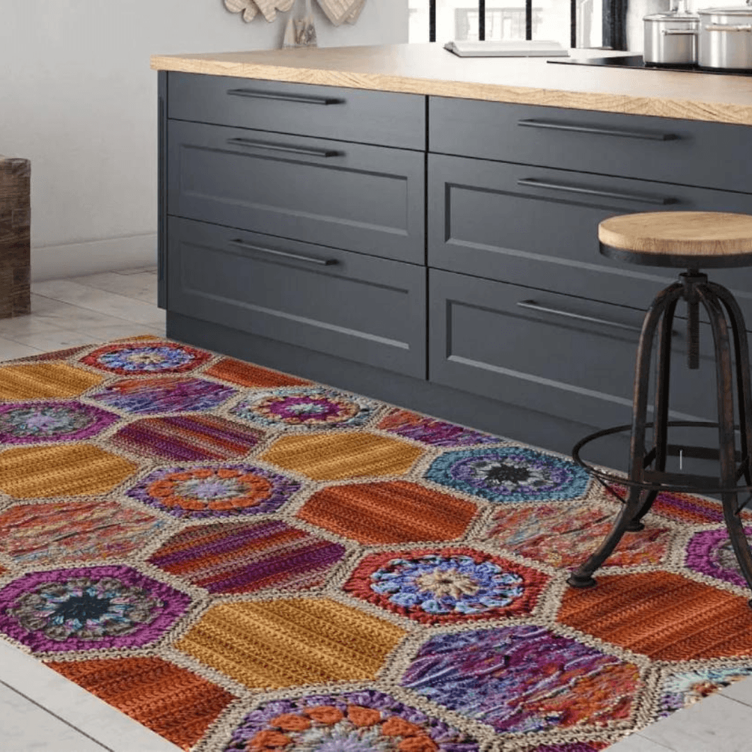 Tappeto Digital Chenille Colorful C-2014 - LONORA
