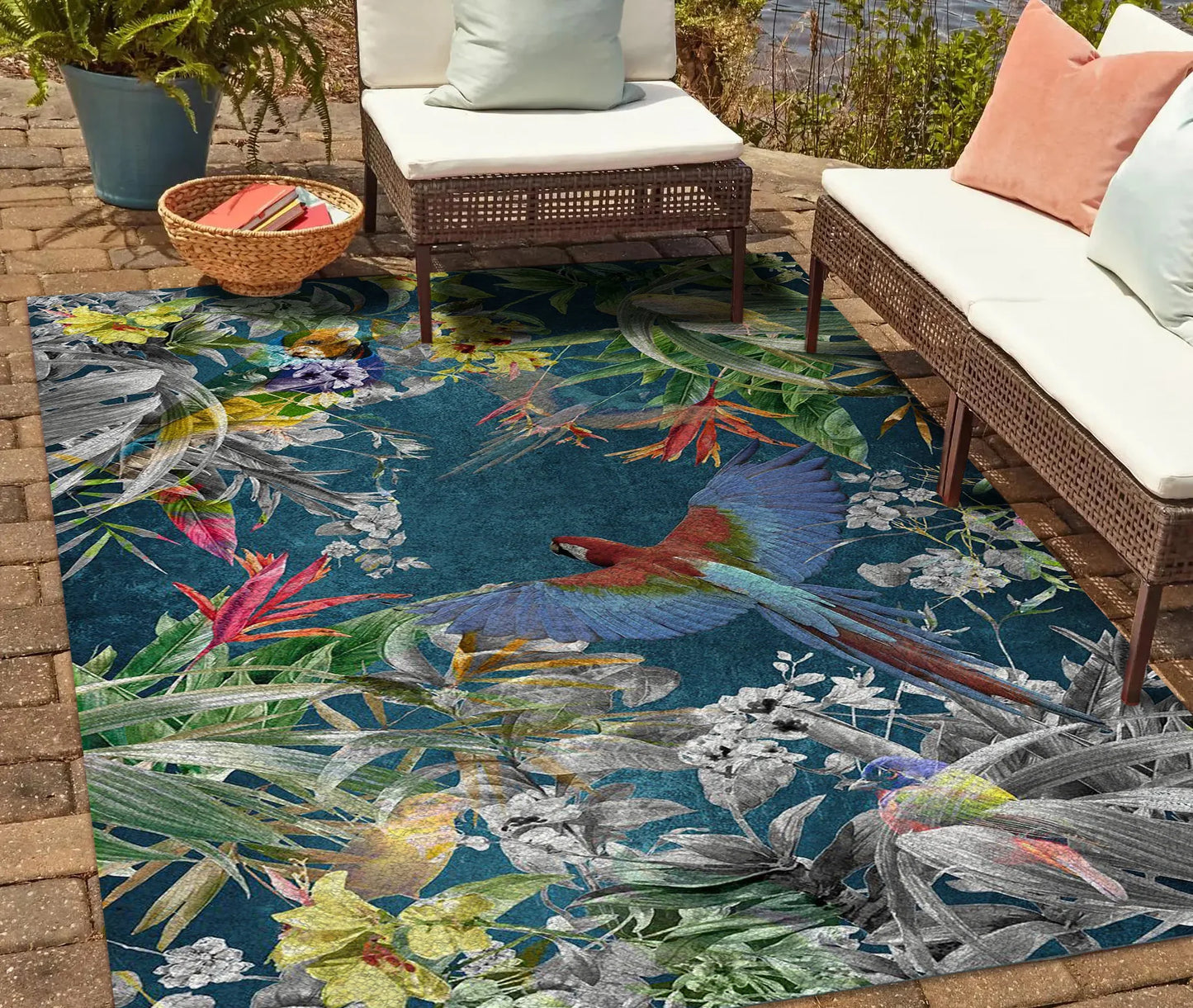 Tappeto Digital Chenille Jungle C-2354 - LONORA