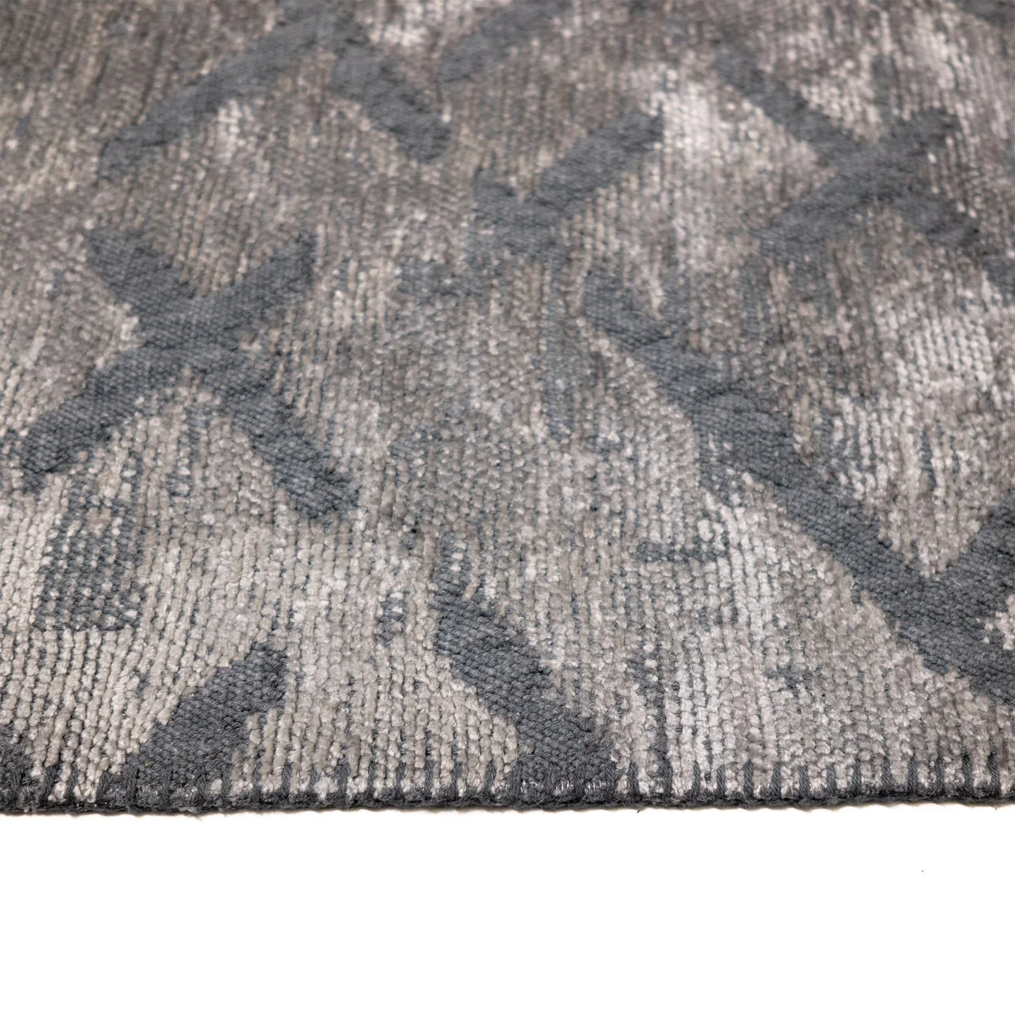 Tappeto Cotone/Ciniglia CRYSTAL Grigio Chiaro - LONORA