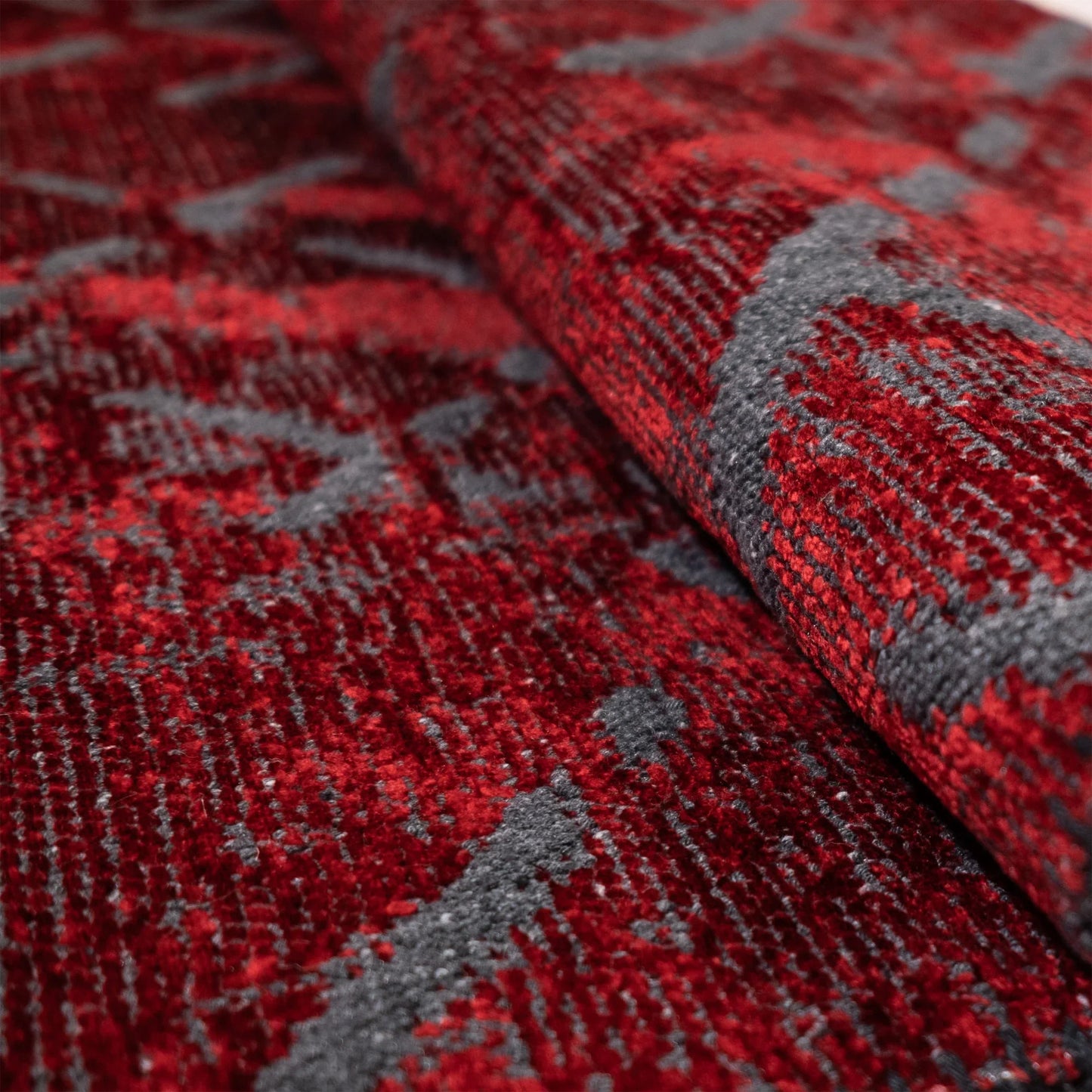 Tappeto Cotone/Ciniglia CRYSTAL Rosso - LONORA