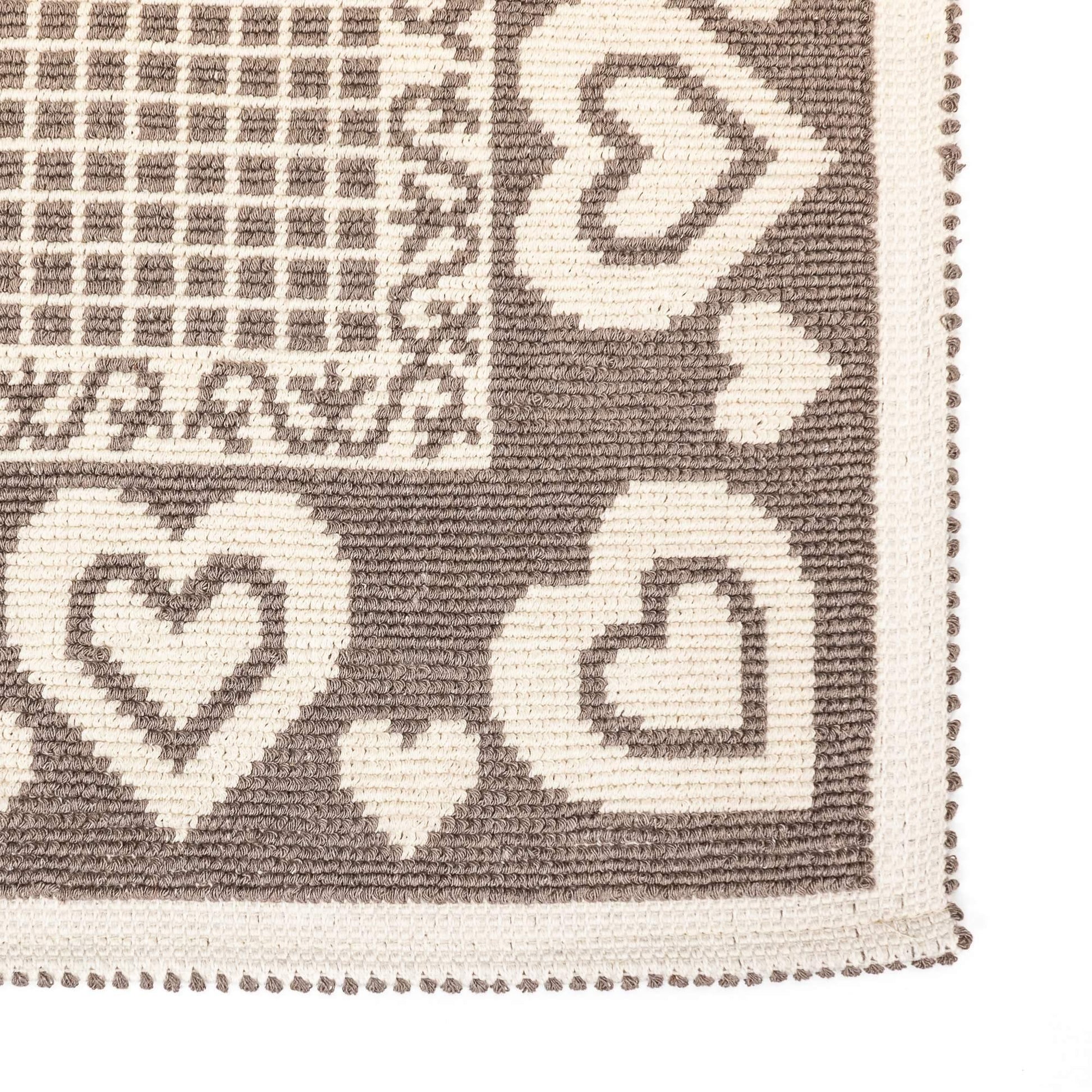 Tappeto Cotone HEARTS Beige - LONORA